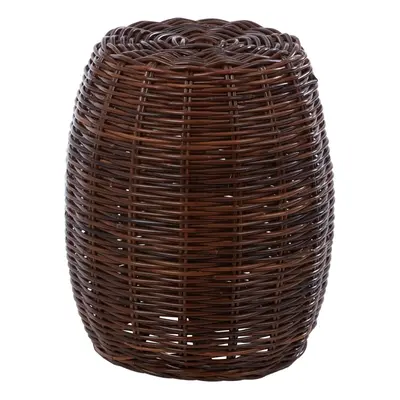 Premier Housewares Maka Natural Brown Rattan Stool