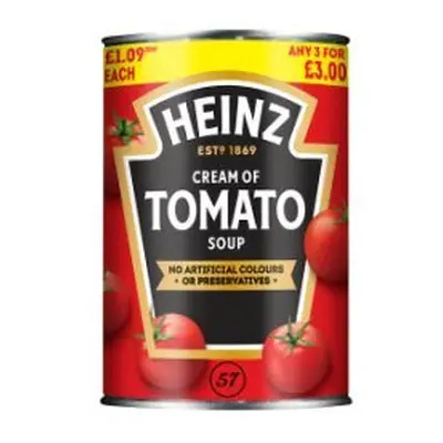 Heinz Cream of Tomato Soup 400g (Pack of 24)