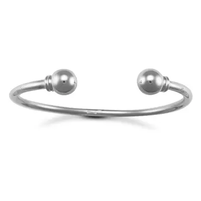 Jewelco London Silver Torque Ladies Bangle Bracelet 3.5mm - ABG019