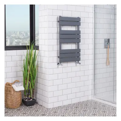 Juva x 450mm Sand Grey Flat Panel Heated Towel Rail