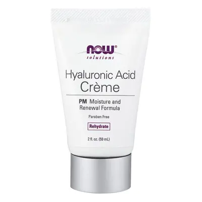 NOW Foods, Solutions, Hyaluronic Acid Creme, PM Moisture Renew Formula, fl oz (59 ml)