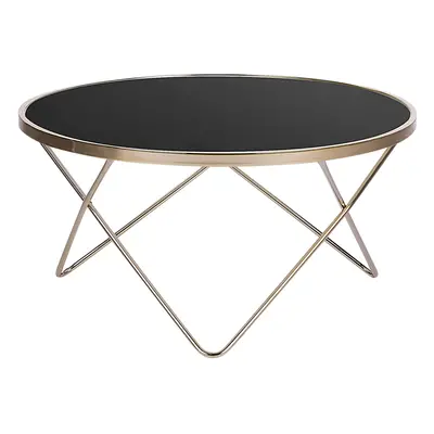 Coffee Table Black with Gold MERIDIAN II