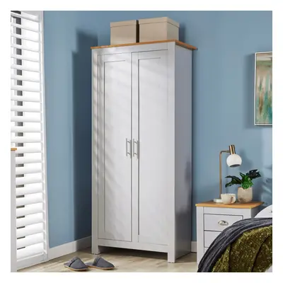 Home Source Camden Door Bedroom Wardrobe Storage Unit Grey