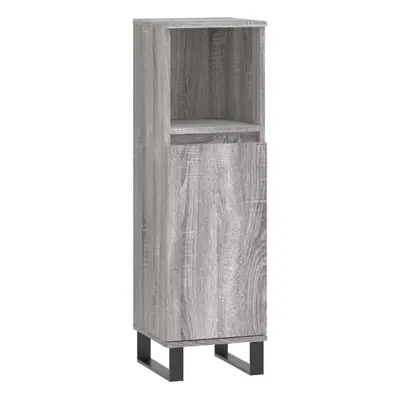 (grey sonoma) vidaXL Bathroom Cabinet Vanity Unit Cupboard Concrete Grey Engineered Wood