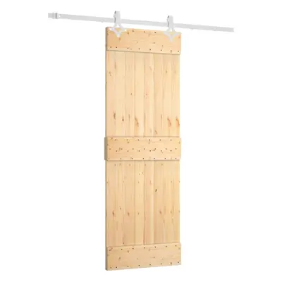 vidaXL Sliding Door with Hardware Set Interior Door Barn Door Solid Wood Pine