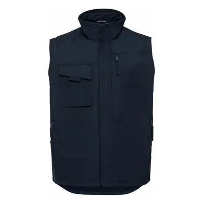 (4XL, French Navy) Russell Mens Workwear Gilet Jacket