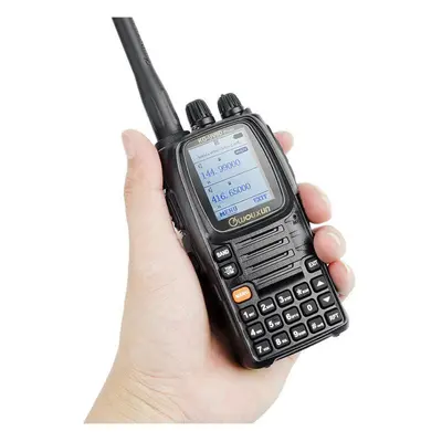 (US Plug) Dual Band Transmission Cross Band Repeater Air Band Walkie Talkie Two-way Radio