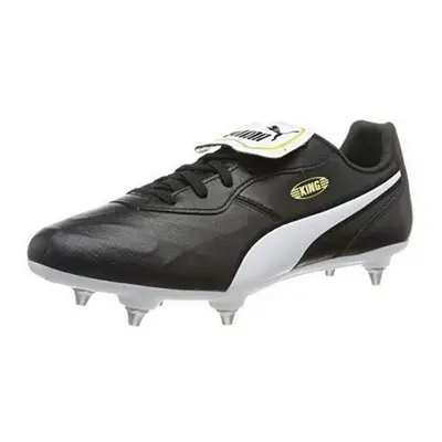 (7 UK, Black/White) Puma Mens King Top Leather Football Boots