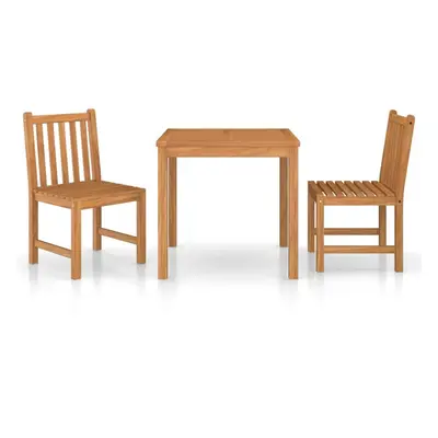 vidaXL Solid Teak Wood Garden Dining Set Piece Outdoor Table and Chairs