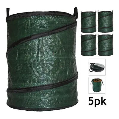 Collapsible Garden Bag Large Reusable Carry Handles Waste Bin Refuse Sack 90L x