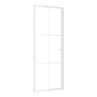 (White, x 201.5 cm (W x H)) vidaXL Interior Door ESG Glass and Aluminium Bedroom Door Indoor Inn