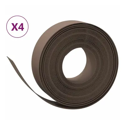 (brown, x 0.15 m) vidaXL Garden Edging Patio Lawn Edging Garden Border Rolls pcs Polyethylene