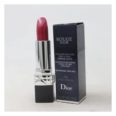 (766 Rose Harpers Satin (Refillable)) Dior Rouge Dior Lipstick 0.12oz/3.5g New With Box