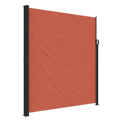 (terracotta, x cm) vidaXL Retractable Side Awning Outdoor Privacy Screen Balcony Sunshade Shelte