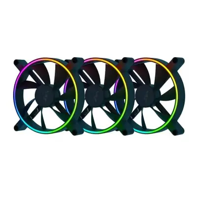 Razer Kunai Chroma Hydraulic RGBÂ LED PWMÂ Performance FanÂ (140mm) - Hydraulic aRGB PC Fans (Qu