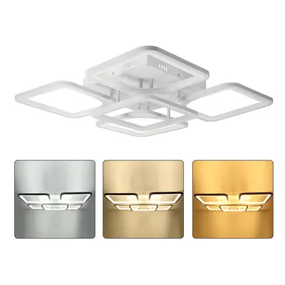 (Three colors) 4300LM LED Ceiling Lamp 5Pcs Cube Living Room Bedroom Pendant Light+Remote