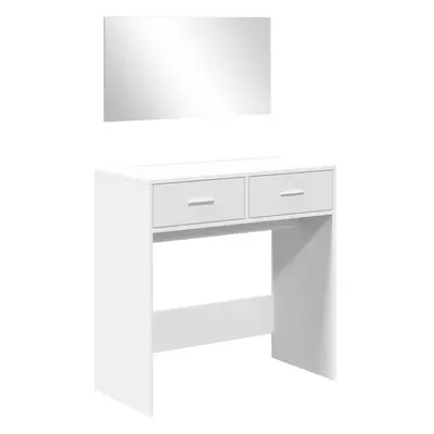 (white) vidaXL Dressing Table with Mirror Cosmetic Table Makeup Table Vanity Desk