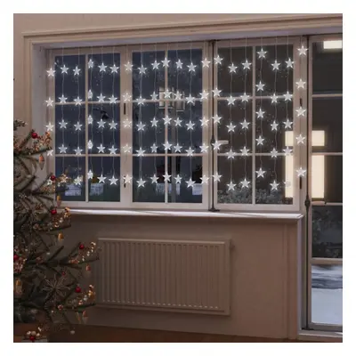 vidaXL LED Star Curtain Fairy Lights LED Cold White Function Lighting