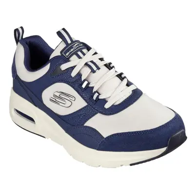 (6 UK, Navy/Natural) Skechers Mens Court Yatton Suede Skech-Air Trainers