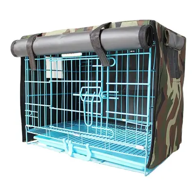 (Camouflage, XL) Pet Bed Dog Kennel Anti-Mosquito Flying Insects Net Tent Cover Indoor/Outdoor