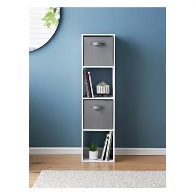 4 Cube Storage Unit Small Bookcase Wooden Storage Cabinets