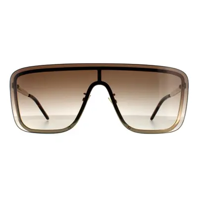 Saint Laurent Sunglasses SL MASK Gold Brown Gradient