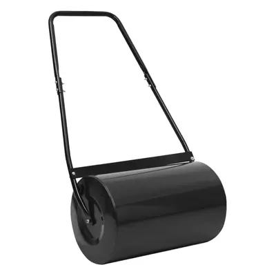 (black) vidaXL Lawn Roller Field Grass Roller Gardening Levelling Outdoor Hand Roller