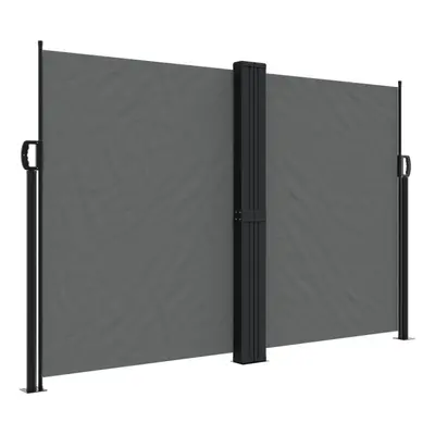 (anthracite, x cm) vidaXL Retractable Side Awning Outdoor Privacy Screen Balcony Sunshade Shelte