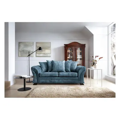 (Dark Blue) FARROW CRUSHED CHENILLE SEATER SOFA