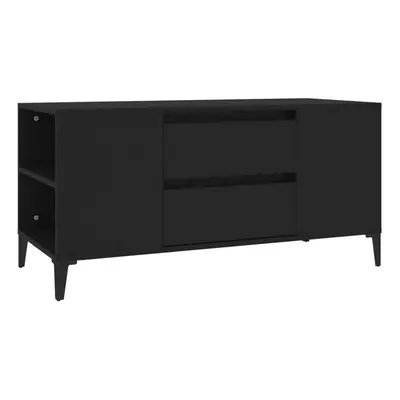 (black) vidaXL TV Cabinet Engineered Wood TV Console Media HiFi Cabinet Multi Colours