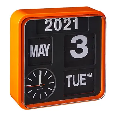 Karlsson, Wall clock, Orange, 24.5x24,5x10cm