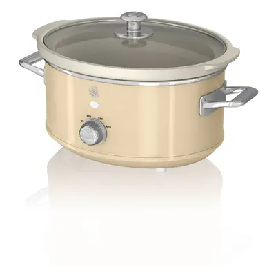 Swan SF17021CN Retro Slow Cooker with Temperature Settings, Keep Warm Function, 3.5L, 200W, Retr