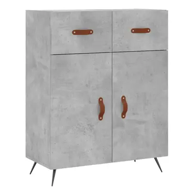 (concrete grey) vidaXL Sideboard Storage Cabinet Side Cabinet Cupboard White Engineered Wood