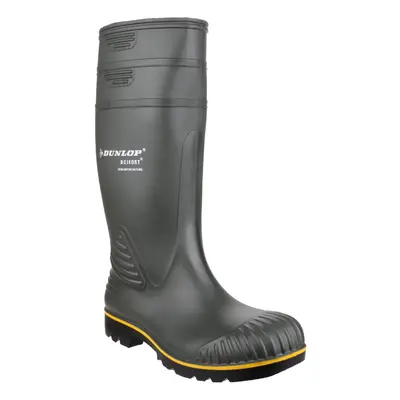 (46 EUR, Green) Dunlop Acifort Heavy Duty Mens Non Safety Wellington Boots