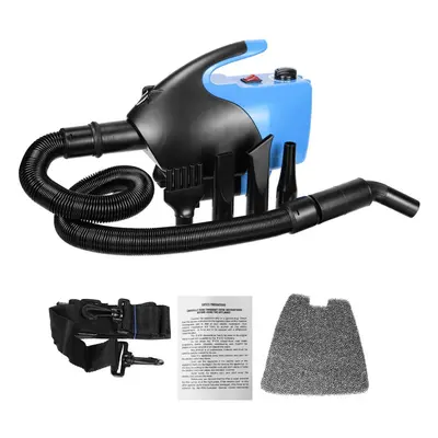 (Blue) 2800W Low Noise Pet Hair Dryer Dog Cat Grooming Heater Adjustable Heat Resistance Pet Blo