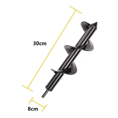 () 4/4.6/5/8cm Gardening Plant Auger Drill Bit Farm Vegetable Short Rod Earth Post Hole Digger T