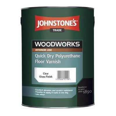 Johnstones Trade Quick Drying Floor Varnish - Clear Gloss - 2.5L