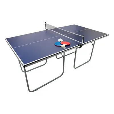 Table Tennis Ping Pong Net Table Foldable Compact 181cm Indoor FREE Bats & Balls