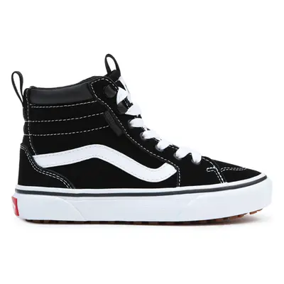 (4.5 UK, Black) Vans Kids Boys Filmore Hi VansGuard Suede High Top Trainers Sneakers - Black