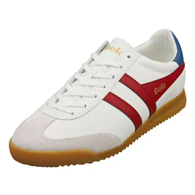 (8) Gola Torpedo Mens Fashion Trainers in White Red Saphire