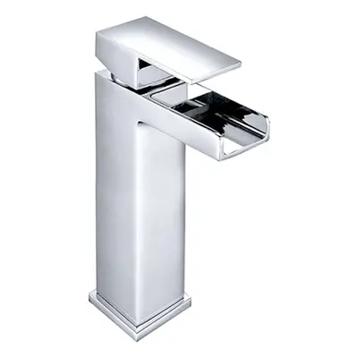 Tall Countertop Basin Mixer Tap Chrome Bathroom Sink High Rise Faucet