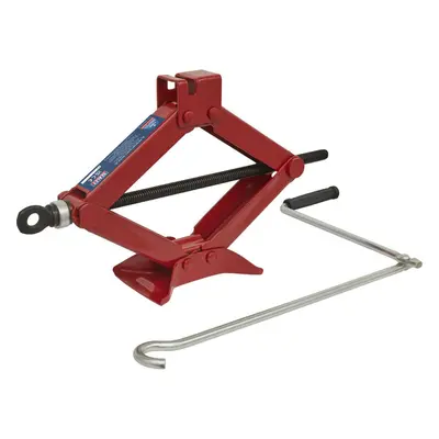 1 Tonne 1000KG Heavy Duty Scissor Jack & Handle - Smooth Car Vehicle Thread Lift