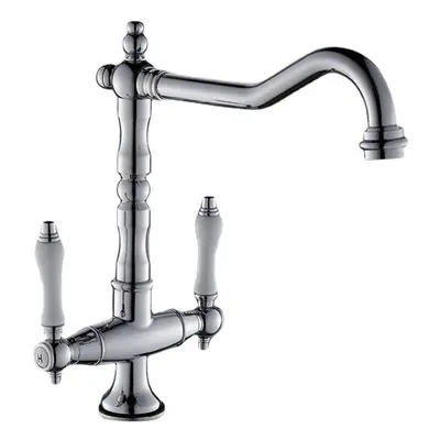 (With 1/2 Hose) European Style Kitchen Sink Faucet Hot Cold Water Mixer Tap Degree Swivel Good V