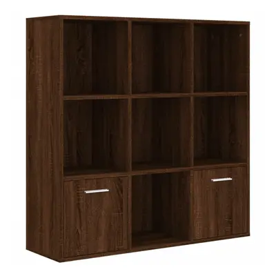 (brown oak) vidaXL Book Cabinet Highboard Book Rack Shelf Engineered wood Multi Colours