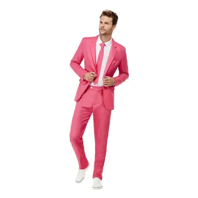 Mens Solid Colour Suit - Hot Pink (XL)