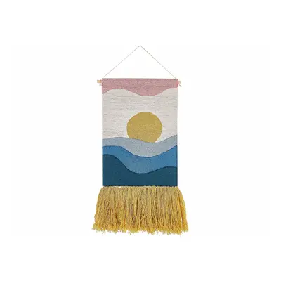 Cotton Wall Hanging with Tassels Multicolour HASILPUR