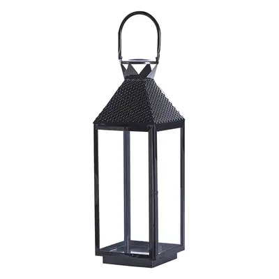 Steel Candle Lantern cm Black BALI