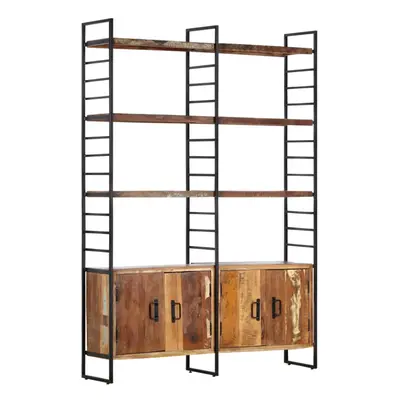 vidaXL 4-Tier Bookcase Solid Reclaimed Wood 124cm Book Racks Display Units