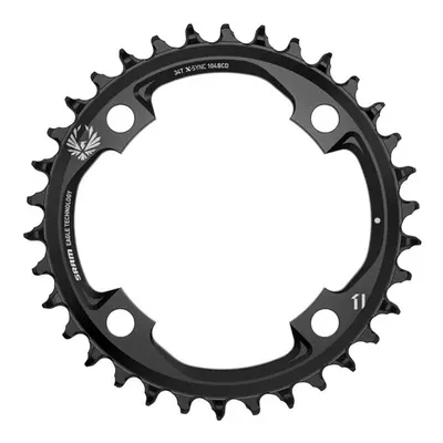 (34T, Black) SRAM Chain Ring X-Sync 104 BCD Alum Speed