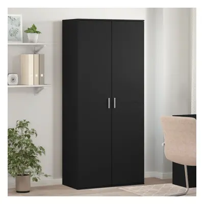 vidaXL Shoe Cabinet Black 80x39x178 cm Engineered Wood